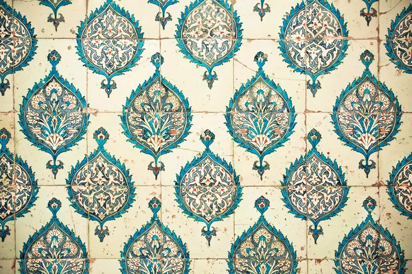 Repeating patterns on ceramic tiles in Ottoman style