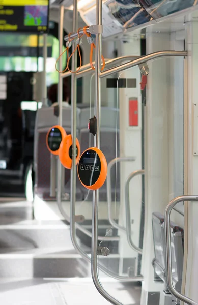 Ticket validation system on modern public transport.