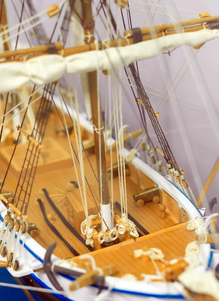 Wooden ship model in the maritime museum.