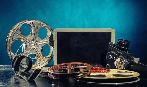 Retro film production accessories still life