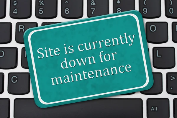 Site is currently down for maintenance Sign