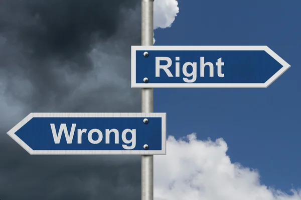 Right Versus Wrong