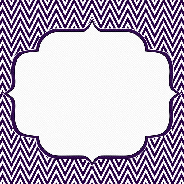 Purple and White Chevron Zigzag Frame Background