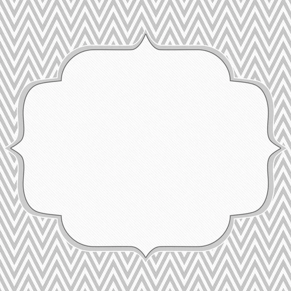 Gray and White Chevron Zigzag Frame Background