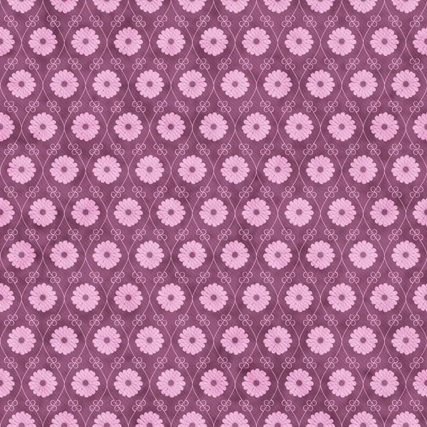 Pink Flower Repeat Pattern Background