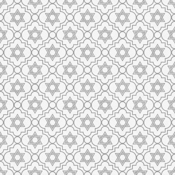 Gray and White Star of David Repeat Pattern Background