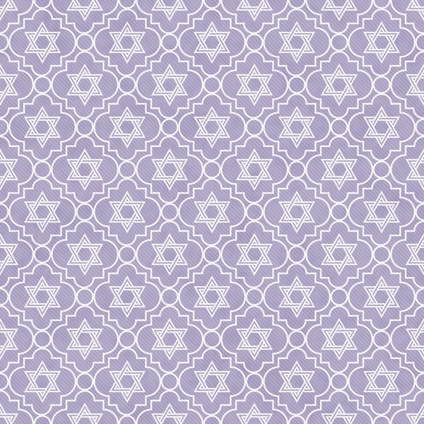 Purple and White Star of David Repeat Pattern Background
