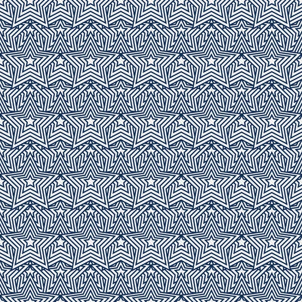 Navy Blue and White Star Tiles Pattern Repeat Background