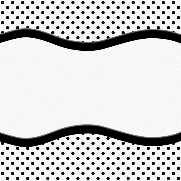 Black and White Polka Dot Background with Ribbon