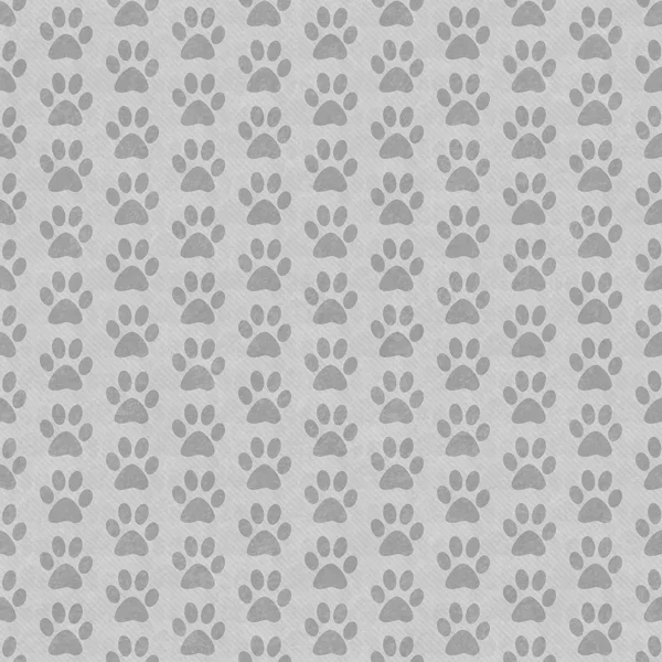 Gray Dog Paw Prints Tile Pattern Repeat Background