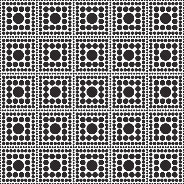Black and White Polka Dot Square Abstract Design Tile Pattern Re