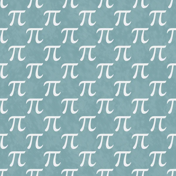 Teal and White Pi Symbol Design Tile Pattern Repeat Background