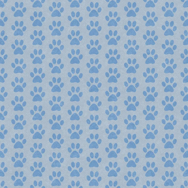 Blue and Gray Dog Paw Prints Tile Pattern Repeat Background