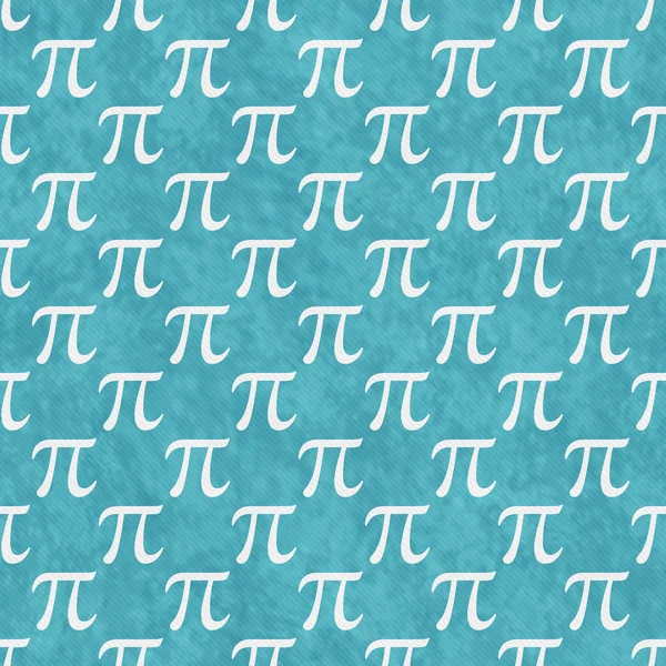 Teal and White Pi Symbol Design Tile Pattern Repeat Background