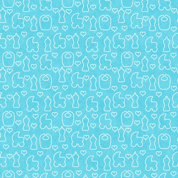 Teal and White Baby Tile Pattern Repeat Background