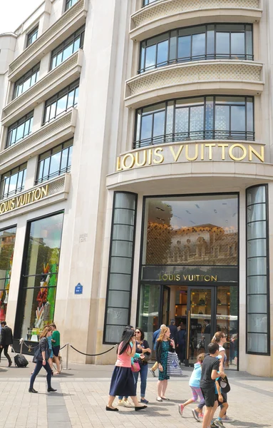 Louis vuitton winkel op de champs-Elysées in Parijs, Frankrijk – Redactionele stockfoto ...
