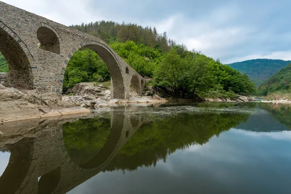 Devil\'s Bridge - an ancient stone bridge over the Arda River in Bulgaria, Europe