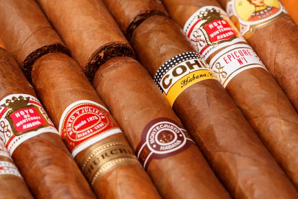 Cuban cigars close up
