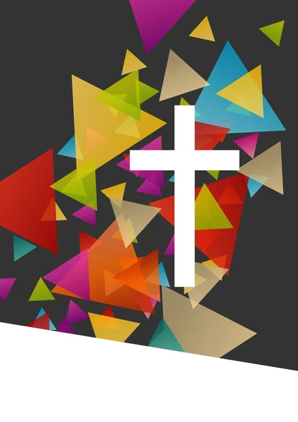 Christianity religion cross concept abstract background vector