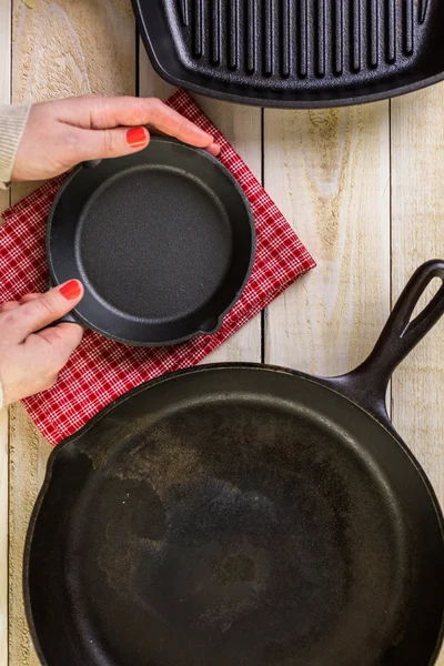 Cast iron skillets