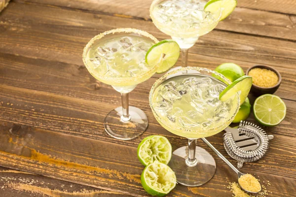 Classic lime margaritas