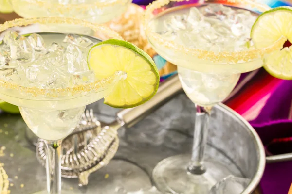 Classic lime margaritas