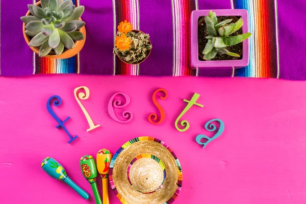 Fiesta colorful table decorations