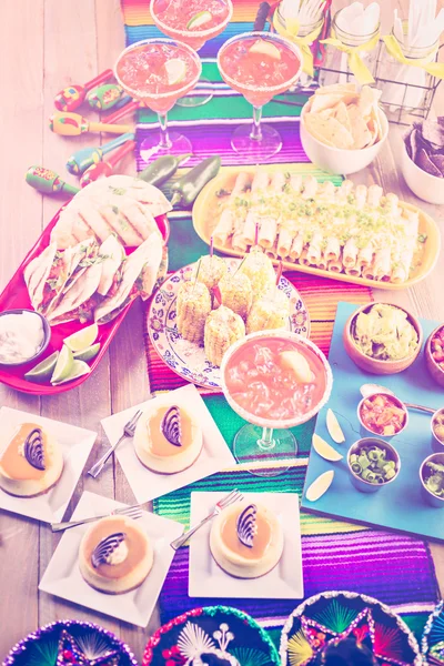 Fiesta buffet table