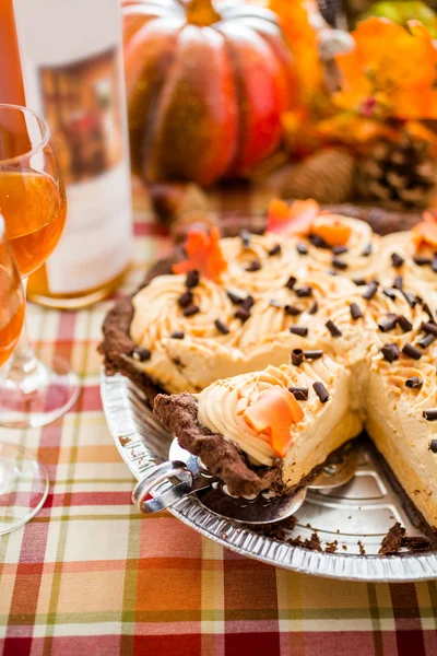 Pumpkin Pie and beer for Thanksgiving.