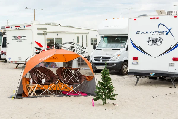 Winter RV camping in California