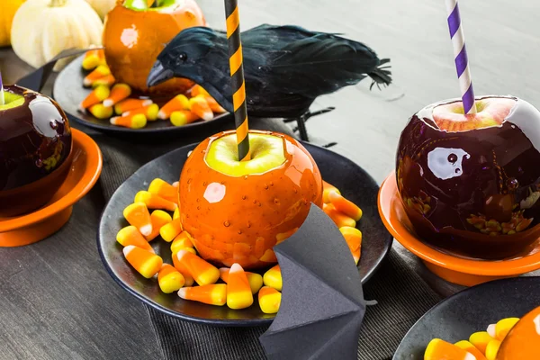 Candy apples for Halloween