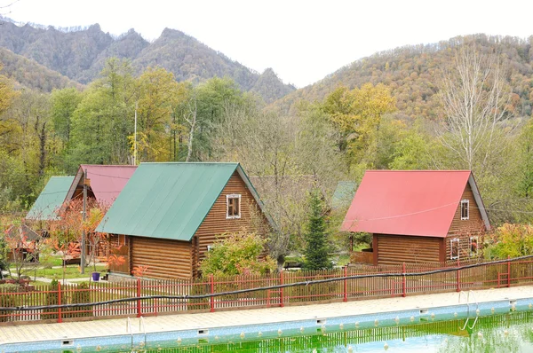 Tourist base in the mountains of Caucasus