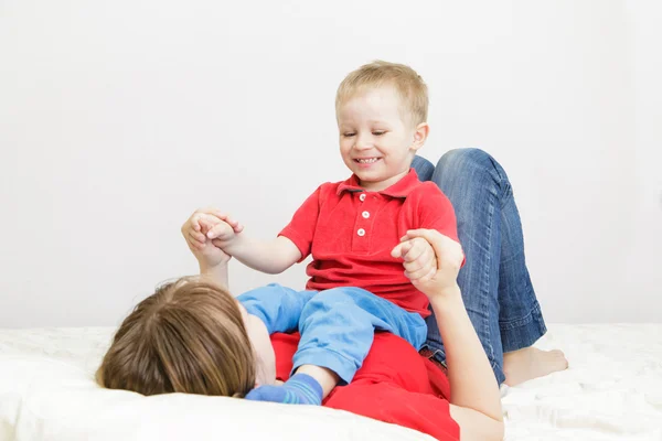 Mother and son enjoying time together