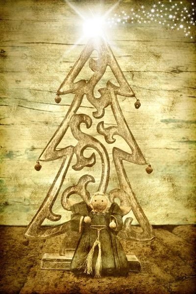 Christmas tree, Angel and Bethlehem Star