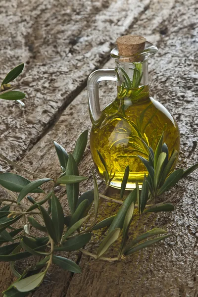 Olive oil flavored with rosemary