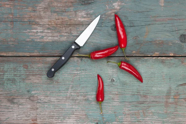 Red, spicy chili peppers