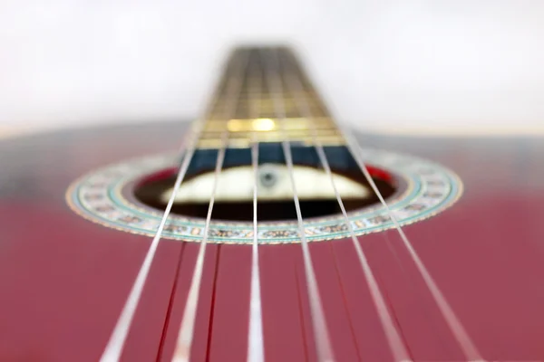 Strings on the guitar