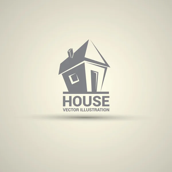 House abstract real estate logo design template.