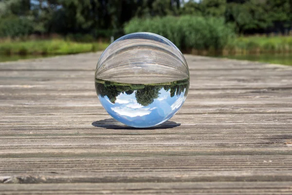 Glass sphere picture