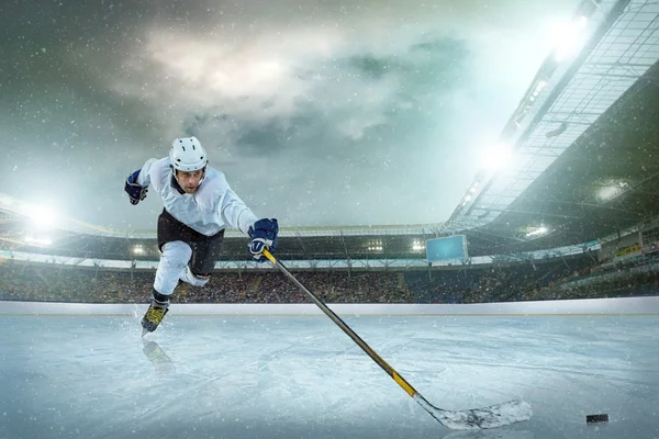 Ice hockey player on ice