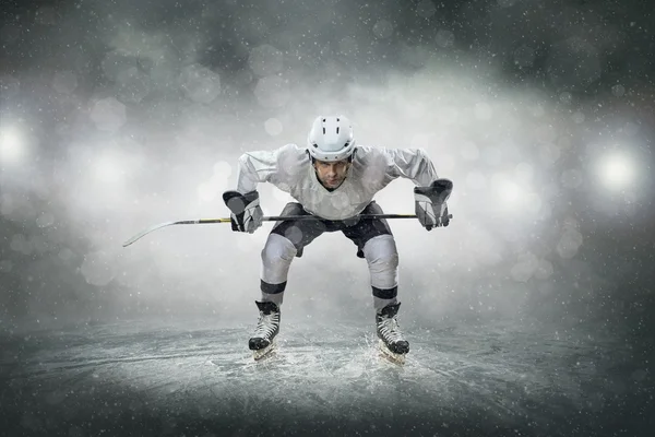 Ice hockey player on the ice