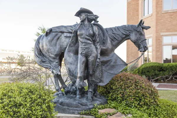 Cowgirl Statue in Fort Worth, Texas