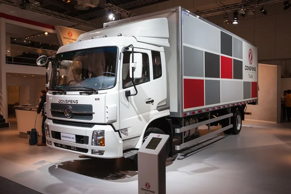 New chinese DONGFENG KR truck at the 65th IAA Commercial Vehicles Fair 2014 in Hannover, Germany
