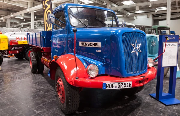 Historic HANOMAG HENSCHEL 140 truck  from 1960 at the 65th IAA Commercial Vehicles Fair 2014 in Hannover, Germany
