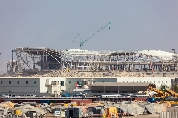 ABU DHABI - DEC 23: Construction Site of the new International Airport in Abu Dhabi. December 23, 2014 in Abu Dhabi, United Arab Emirates