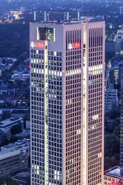 UBS Bank skyscraper in Frankfurt Main, Germany