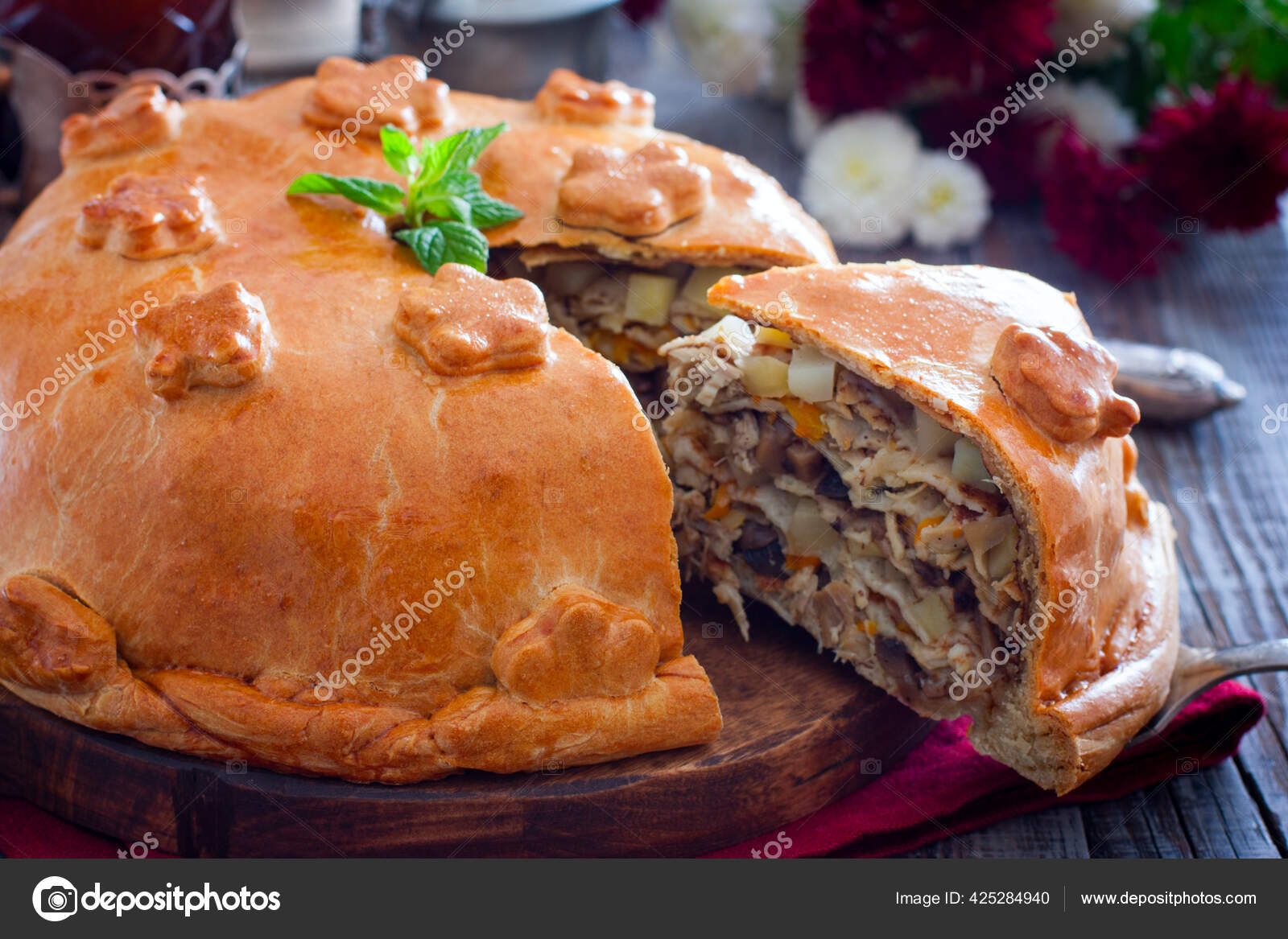 Рецепт Курника С Блинами