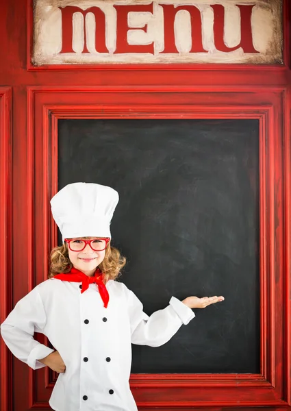 Child chef cook. Restaurant business