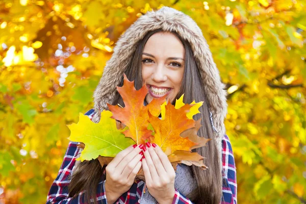 Young girl in autumn