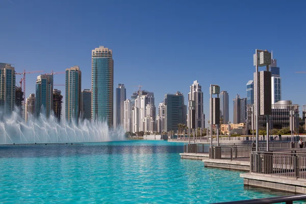 Dancing fountains in Dubai, UAE